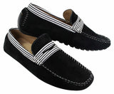 Herr Mocka Däck Båtskor Randiga Slip On Sommar Smart Casual Italienska