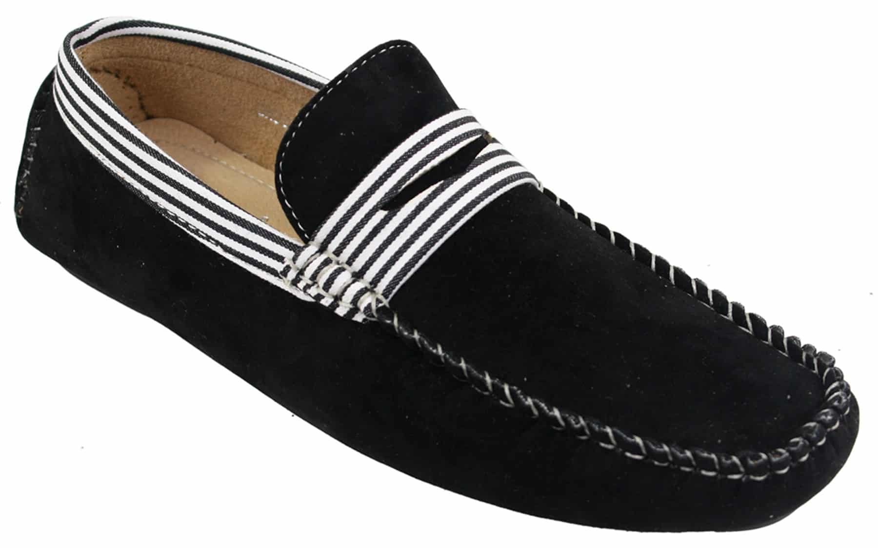 Herr Mocka Däck Båtskor Randiga Slip On Sommar Smart Casual Italienska