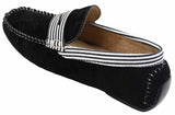 Herr Mocka Däck Båtskor Randiga Slip On Sommar Smart Casual Italienska