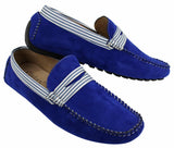 Herr Mocka Däck Båtskor Randiga Slip On Sommar Smart Casual Italienska