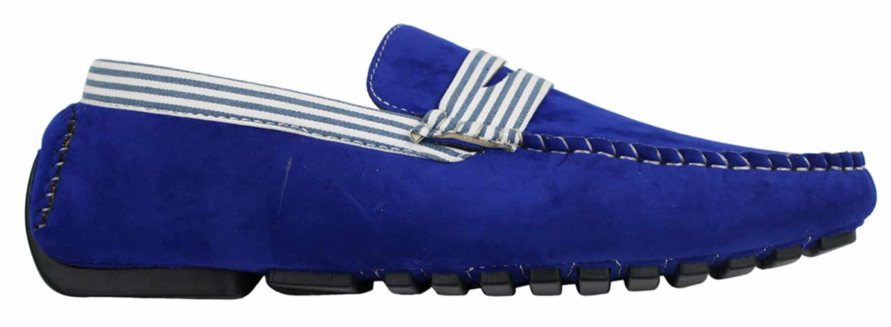 Herr Mocka Däck Båtskor Randiga Slip On Sommar Smart Casual Italienska