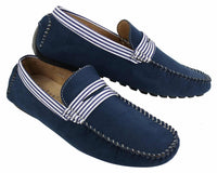 Herr Mocka Däck Båtskor Randiga Slip On Sommar Smart Casual Italienska