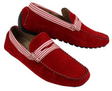 Herr Mocka Däck Båtskor Randiga Slip On Sommar Smart Casual Italienska