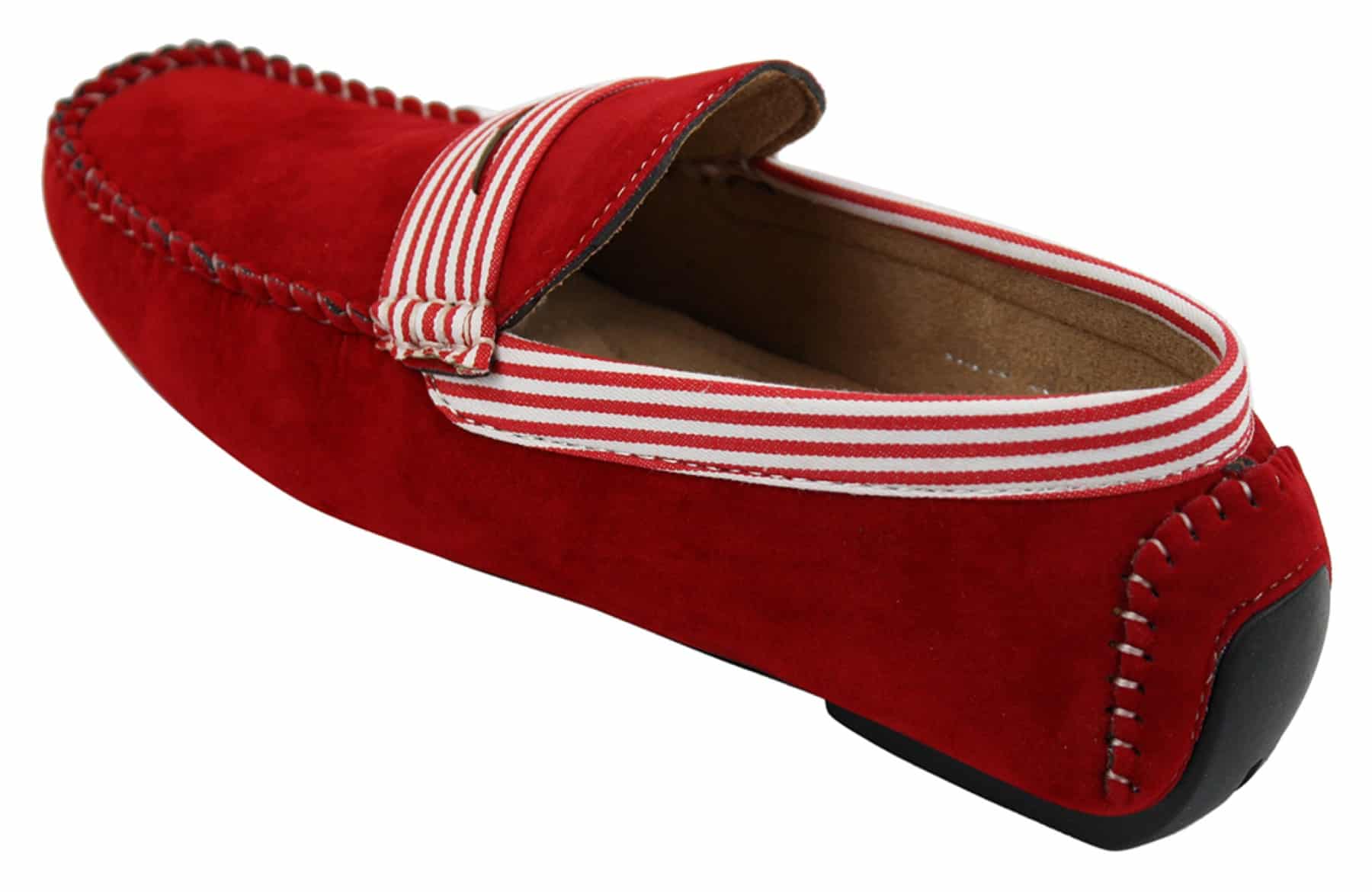 Herr Mocka Däck Båtskor Randiga Slip On Sommar Smart Casual Italienska