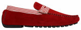 Herr Mocka Däck Båtskor Randiga Slip On Sommar Smart Casual Italienska