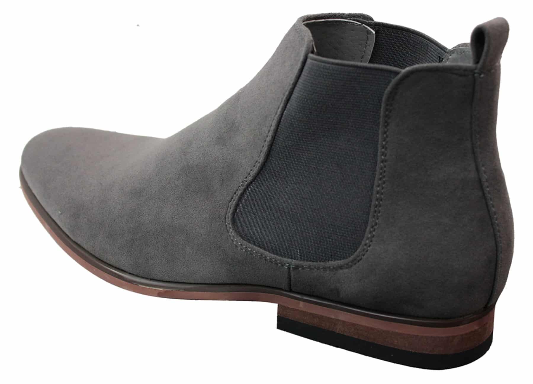 Herr Slip-On Ankelstövlar i Italiensk Mocka i Desert Chelsea-modell