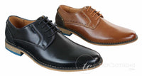 Galax GH3117 Herrskor med snörning, eleganta och casual skor, klassiska, bruna, svarta läder- och mockaskor