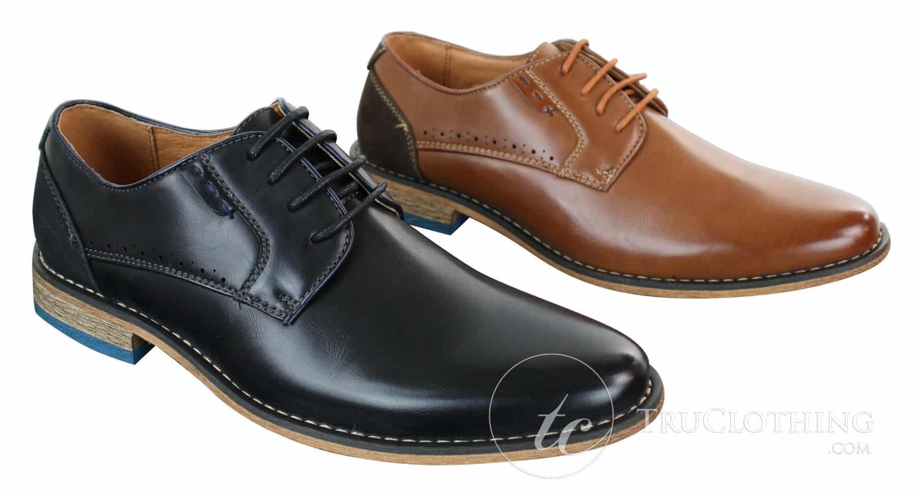 Galax GH3117 Herrskor med snörning, eleganta och casual skor, klassiska, bruna, svarta läder- och mockaskor