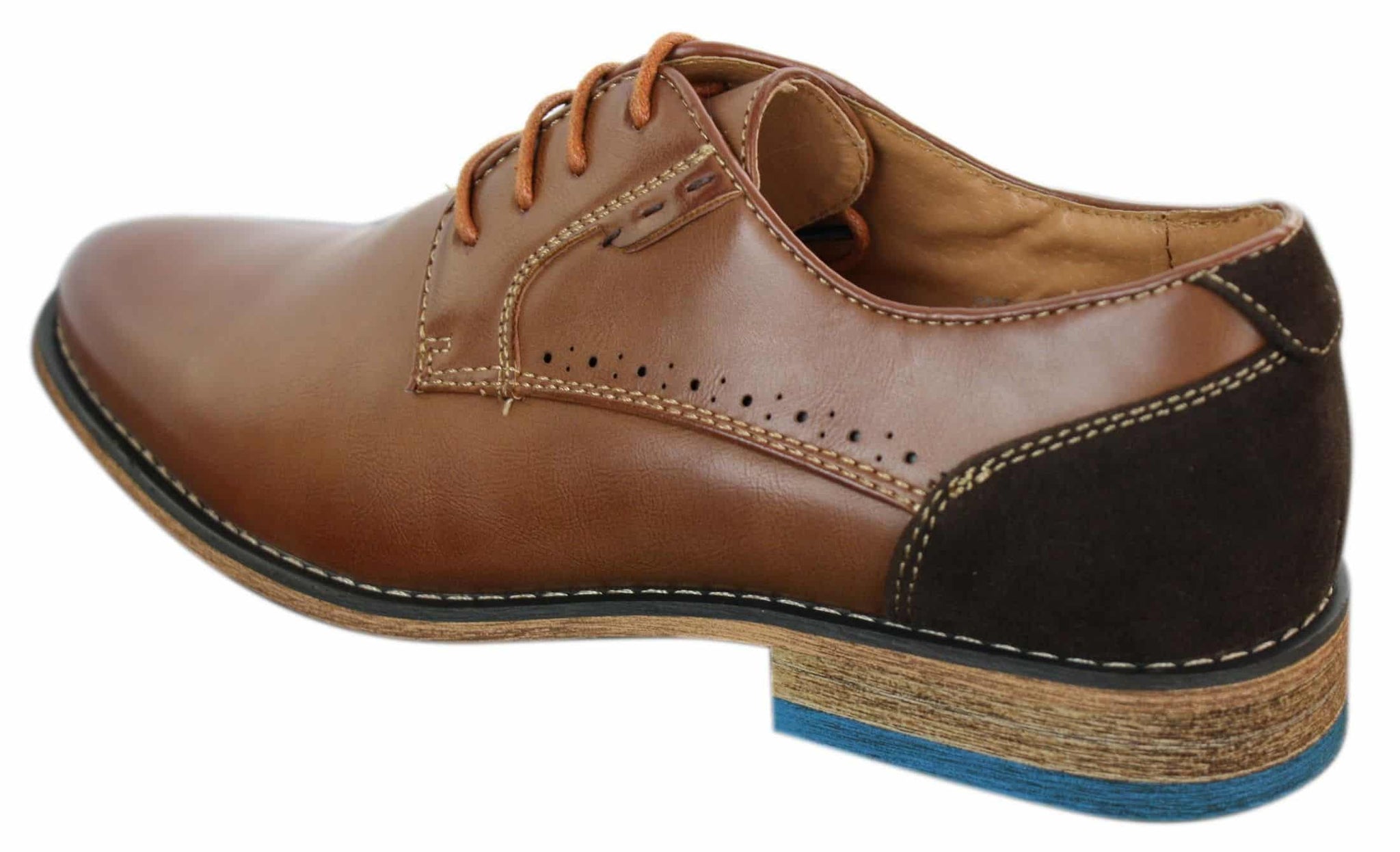 Galax GH3117 Herrskor med snörning, eleganta och casual skor, klassiska, bruna, svarta läder- och mockaskor