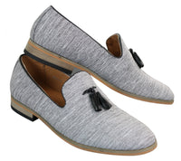 Galax GH3126 - Herr Slip On Tassel Körskor Loafers Lätt Elegant Casual Svart Blå Italiensk