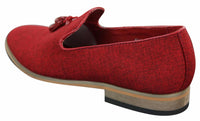 Galax GH3126 - Herr Slip On Tassel Körskor Loafers Lätt Elegant Casual Svart Blå Italiensk