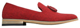Galax GH3126 - Herr Slip On Tassel Körskor Loafers Lätt Elegant Casual Svart Blå Italiensk