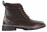 Galax GLX3521 Herr Bruna Svarta Brogues Ankelstövlar Läder Mocka Snörning Cowboy Smart Casual