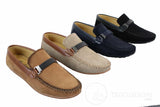 Galax ZD71 - Herr Slip-On Mocka PU Läder Körskor Spänne Mockasin Casual