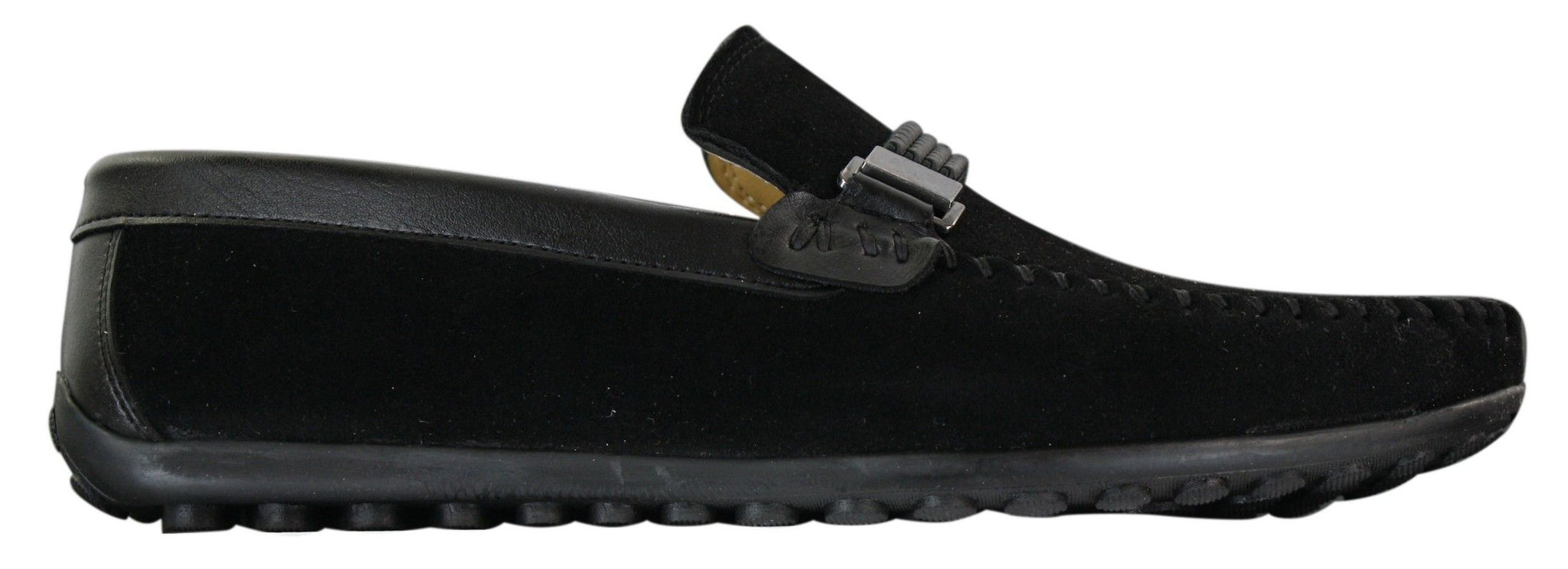 Galax ZD71 - Herr Slip-On Mocka PU Läder Körskor Spänne Mockasin Casual