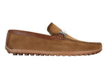 Galax ZD71 - Herr Slip-On Mocka PU Läder Körskor Spänne Mockasin Casual