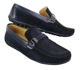 Galax ZD71 - Herr Slip-On Mocka PU Läder Körskor Spänne Mockasin Casual