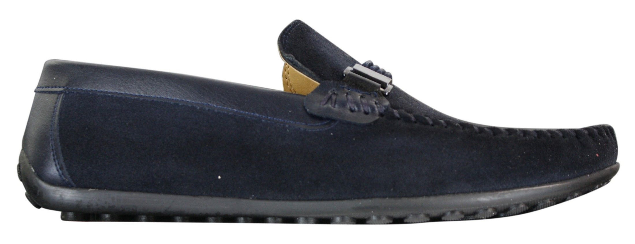 Galax ZD71 - Herr Slip-On Mocka PU Läder Körskor Spänne Mockasin Casual