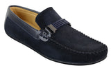 Galax ZD71 - Herr Slip-On Mocka PU Läder Körskor Spänne Mockasin Casual