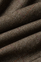 Herrkostym i tweed, olivgrön rutig