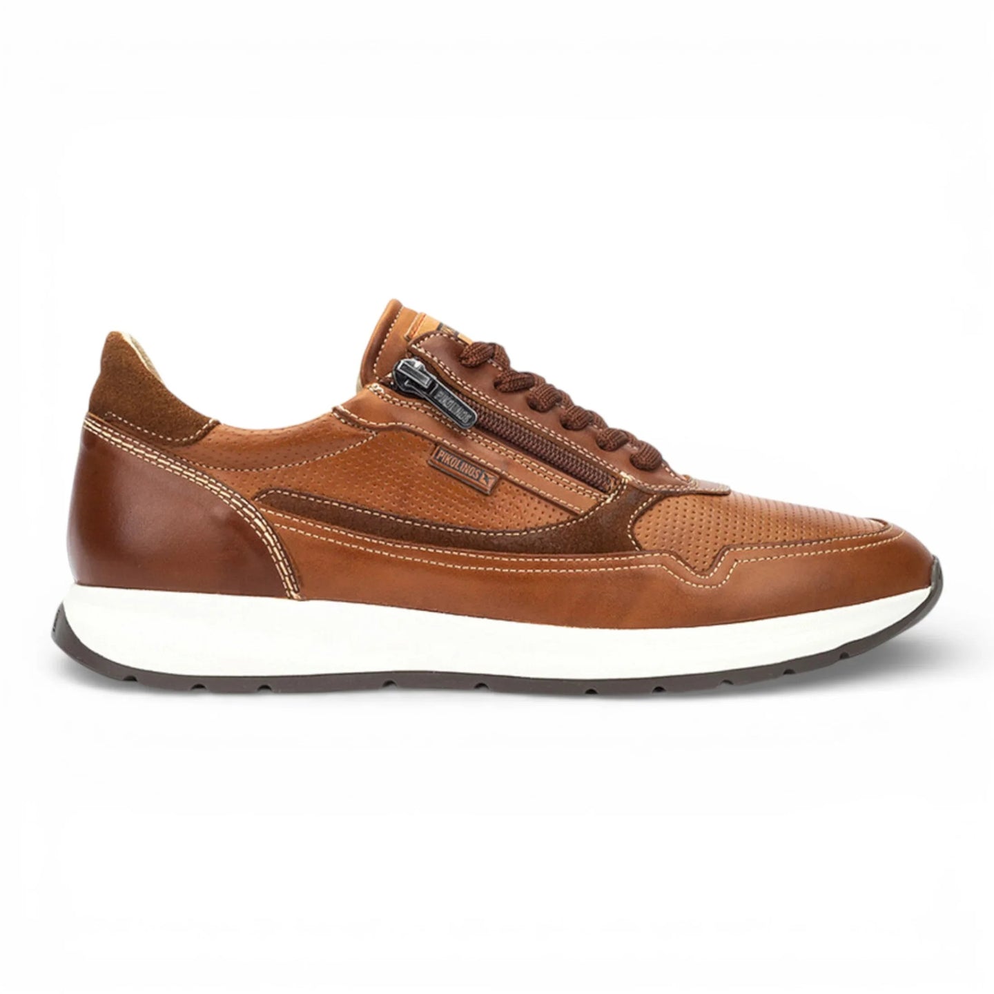 Getafe - Herr Bruna Läder Sneakers Lättviktiga