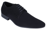 Svarta herrskor i nubuck, PU-mocka