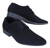 Svarta herrskor i nubuck, PU-mocka