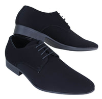 Svarta herrskor i nubuck, PU-mocka