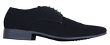 Svarta herrskor i nubuck, PU-mocka