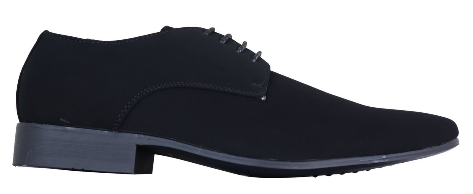 Svarta herrskor i nubuck, PU-mocka