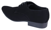 Svarta herrskor i nubuck, PU-mocka