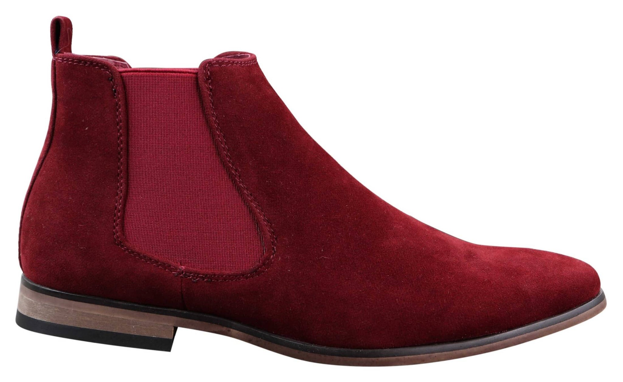 Herr Slip-On Ankelstövlar i Italiensk Mocka i Desert Chelsea-modell