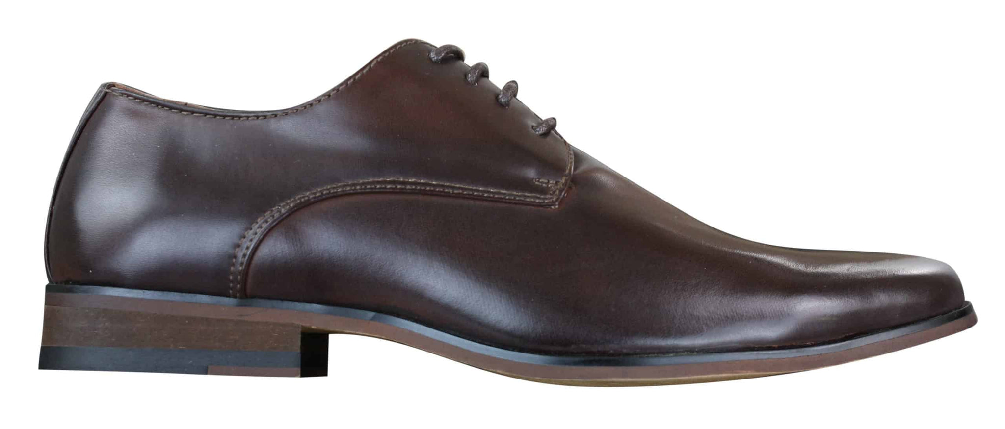 Galax GH3063 - Herrskor med snörning i brunt, klassiskt retro-läder