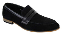Herr Slip On Loafers i Mocka Mockasiner Smarta Casual Italienska Designerskor