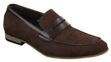 Herr Slip On Loafers i Mocka Mockasiner Smarta Casual Italienska Designerskor