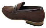 Herr Slip On Loafers i Mocka Mockasiner Smarta Casual Italienska Designerskor