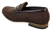 Herr Slip On Loafers i Mocka Mockasiner Smarta Casual Italienska Designerskor