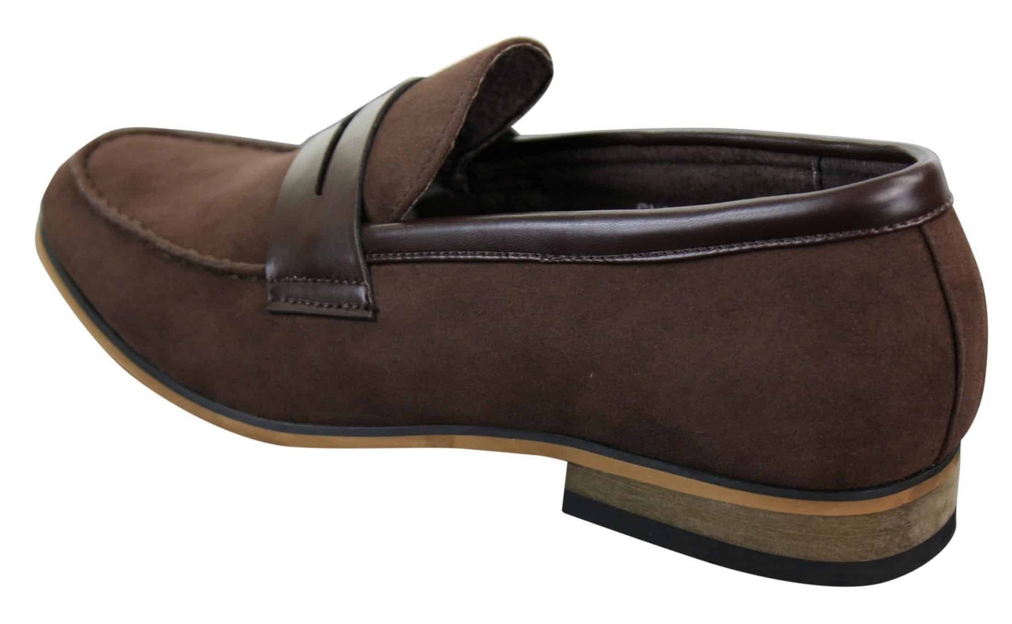 Herr Slip On Loafers i Mocka Mockasiner Smarta Casual Italienska Designerskor