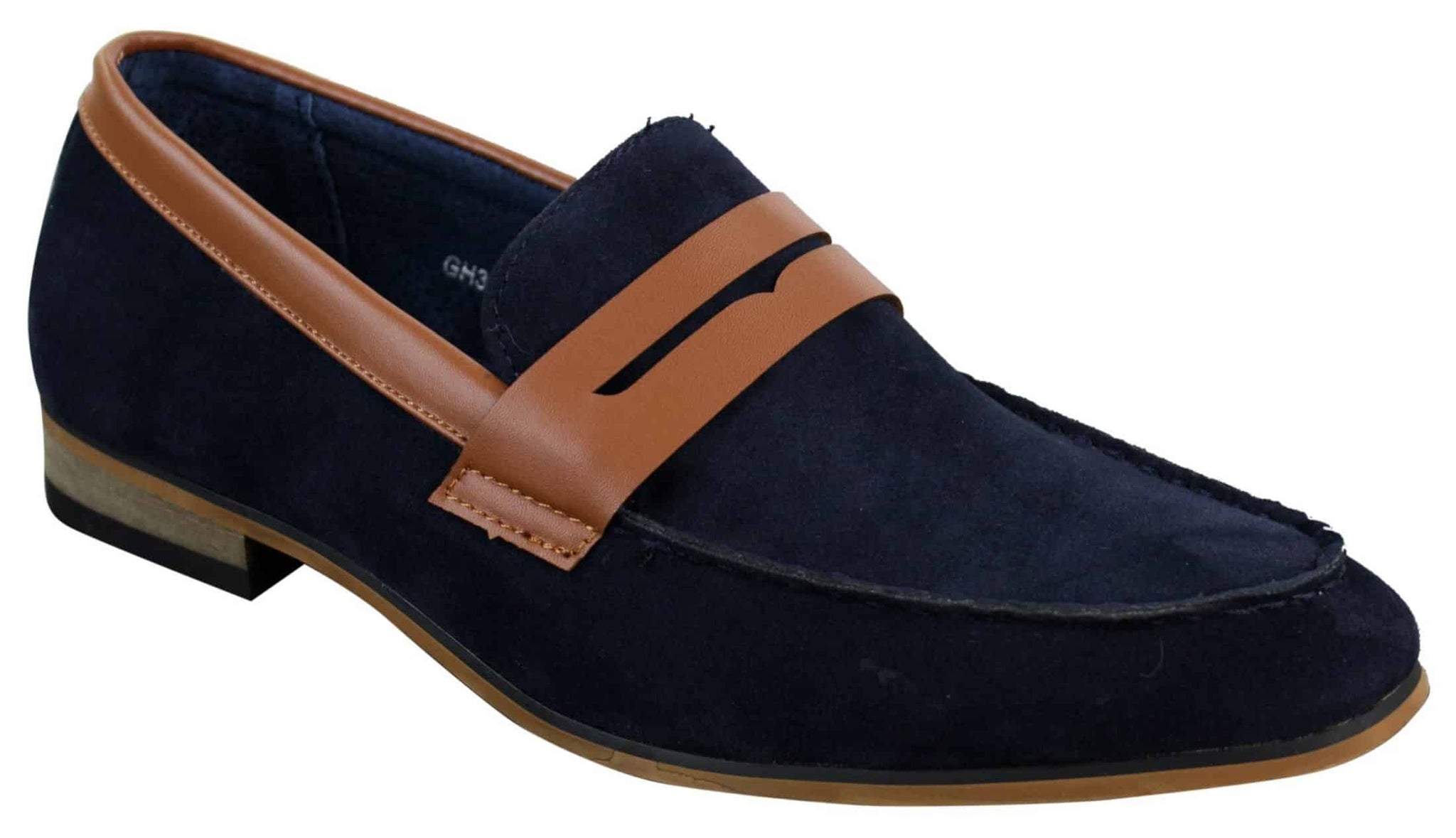 Herr Slip On Loafers i Mocka Mockasiner Smarta Casual Italienska Designerskor