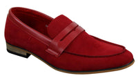 Herr Slip On Loafers i Mocka Mockasiner Smarta Casual Italienska Designerskor