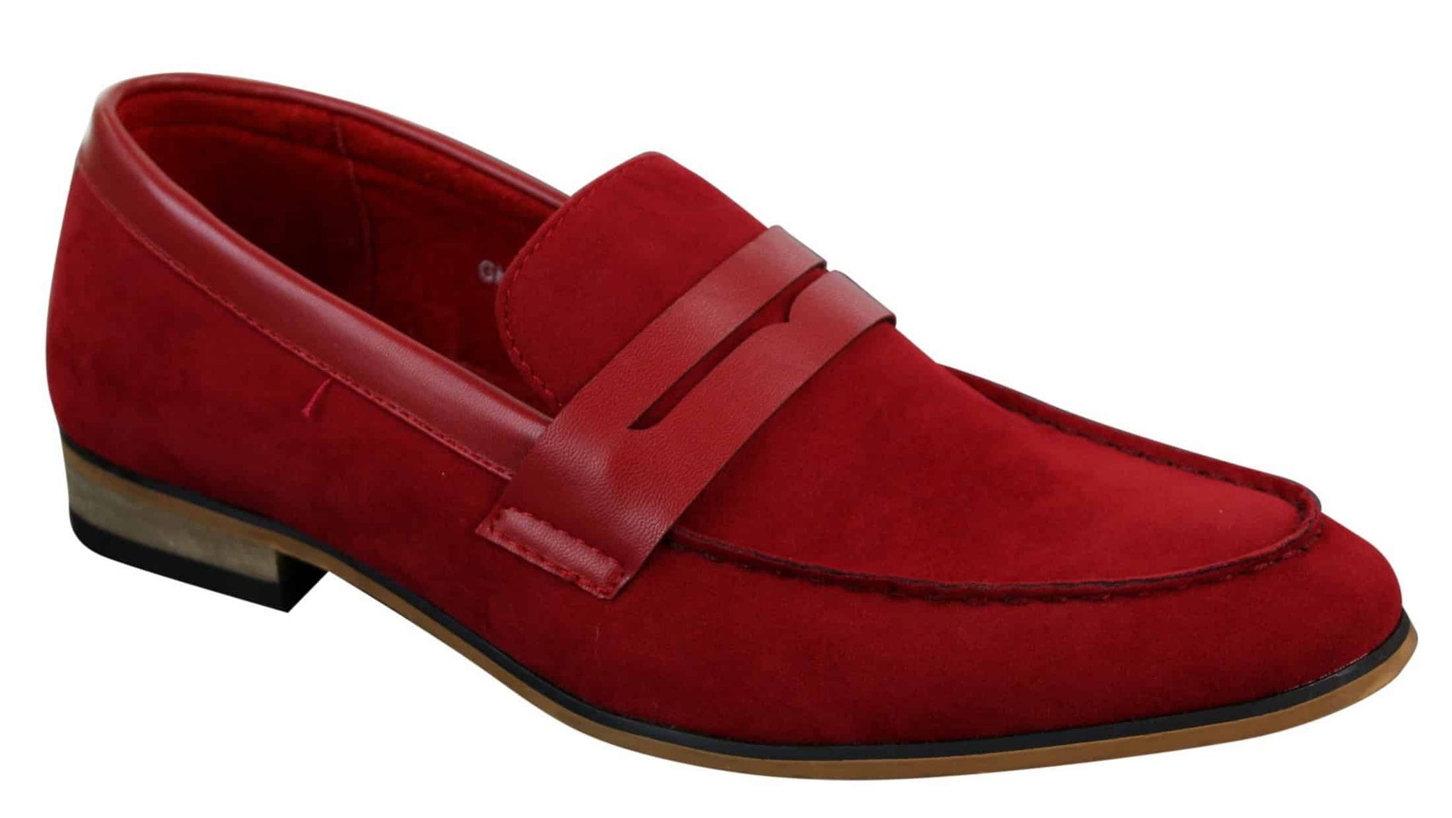 Herr Slip On Loafers i Mocka Mockasiner Smarta Casual Italienska Designerskor