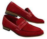 Herr Slip On Loafers i Mocka Mockasiner Smarta Casual Italienska Designerskor