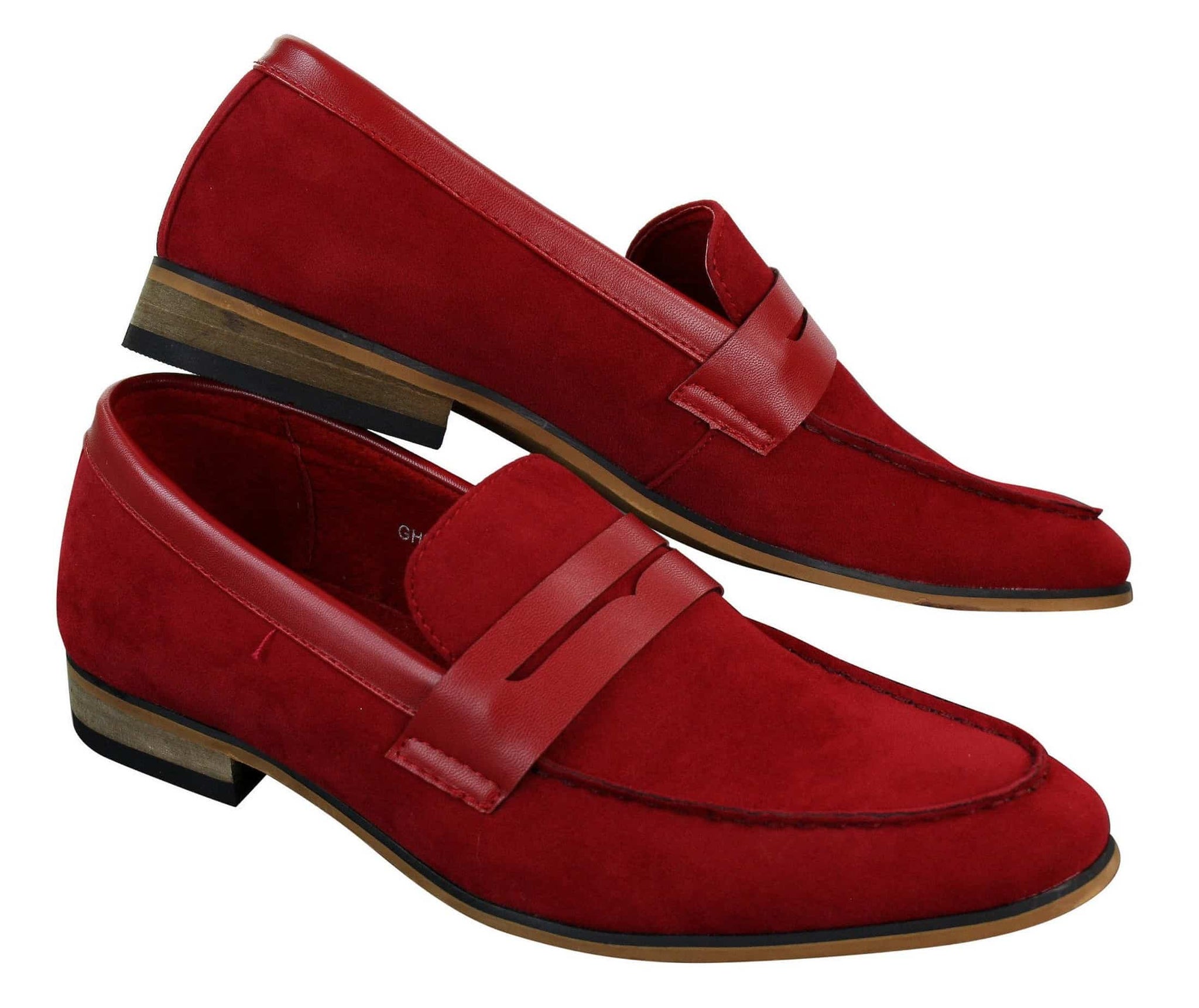 Herr Slip On Loafers i Mocka Mockasiner Smarta Casual Italienska Designerskor