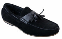 Herr Slip-On Läder Insida PU Mocka Bilskor Tossloafers Smart Casual