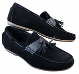 Herr Slip-On Läder Insida PU Mocka Bilskor Tossloafers Smart Casual