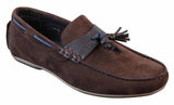 Herr Slip-On Läder Insida PU Mocka Bilskor Tossloafers Smart Casual