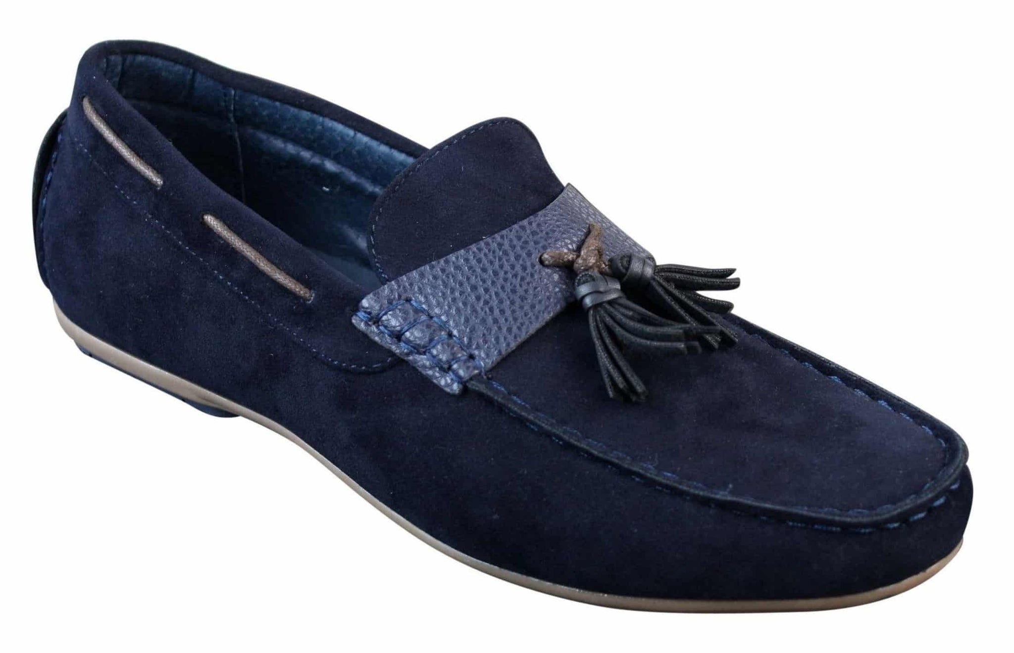 Herr Slip-On Läder Insida PU Mocka Bilskor Tossloafers Smart Casual