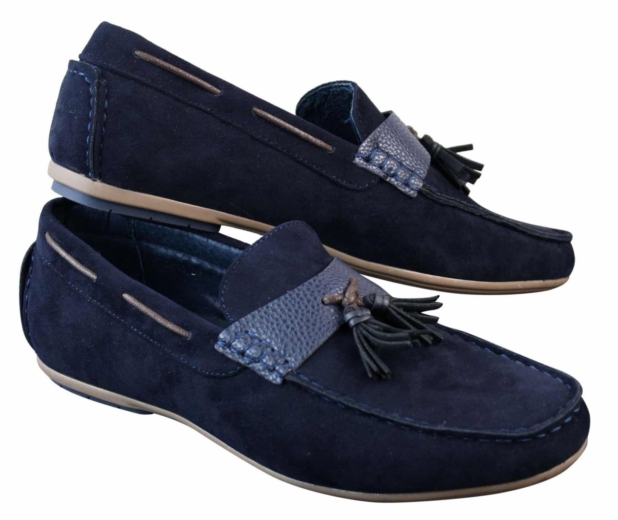 Herr Slip-On Läder Insida PU Mocka Bilskor Tossloafers Smart Casual