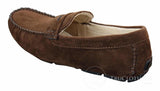 Herr Slip On Mocka Läder Mockasin Loafers Smart Casual Brun Beige