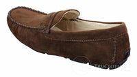 Herr Slip On Mocka Läder Mockasin Loafers Smart Casual Brun Beige
